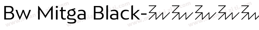 Bw Mitga Black字体转换